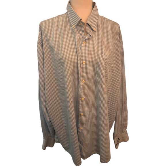 Peter Millar Silk Blend Dress Shirt, XXL, Cottage Blue, Golf Club Embroidery - Picture 3 of 7